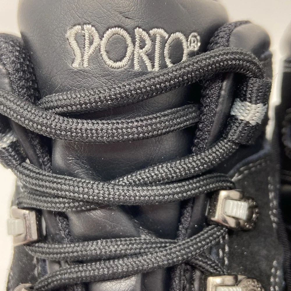 NWT Sporto “Devon” Black Winter Waterproof Leather Ankle Boots Size 7 1/2